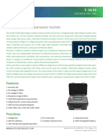 HV Insulation Resistance Tester: Features