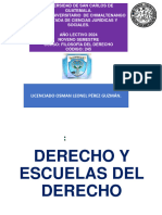 Derecho y Escuelas Del Derecho