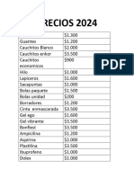 Precios 2024