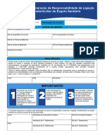 Declaração de Responsabilidade de Ligação Intradomiciliar de Esgoto Sanitário