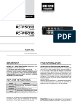 Icom IC F6011 Manual