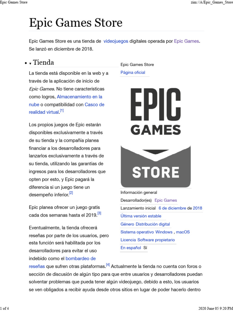 Epic Games Store: Tienda de Juegos Digitales | PDF | Desarrollo de ...