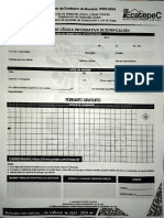 Formato de Zonificación