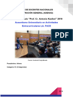 1° B 2019 Ausentismo Universitario en Actividades Extracurriculares LA. FACE