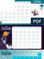 Tosca and White Minimalist June 2023 Monthly Calendar