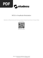 MCQ in Amplitude Modulation