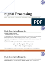 Signal Processing: Basic Descriptive Properties-Frequency Response Function