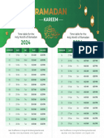 Ramadan Calendar 2024