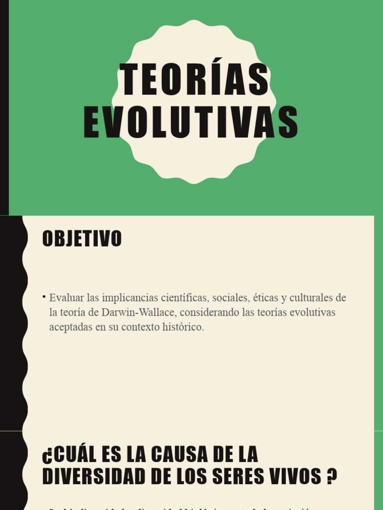 Teoría de la Evolución y Selección Natural | PDF | Evolución ...