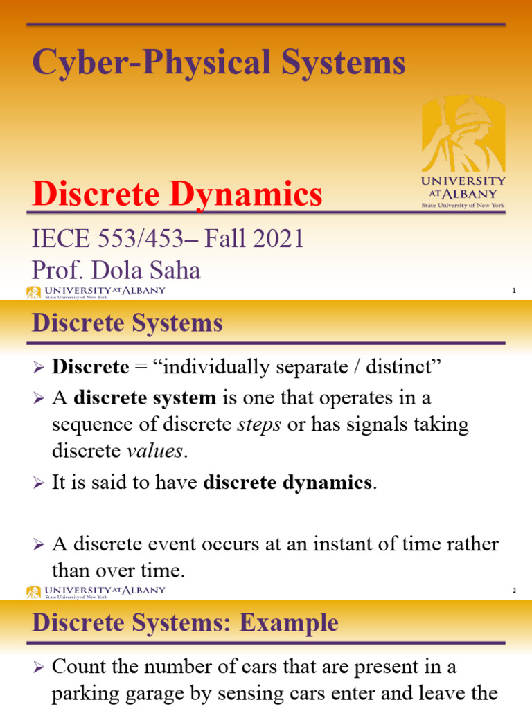 05 Discretedynamics | PDF | Discrete Time And Continuous Time | Mathematics