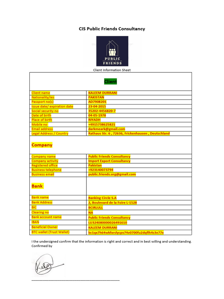 Cis Template Blank PDF