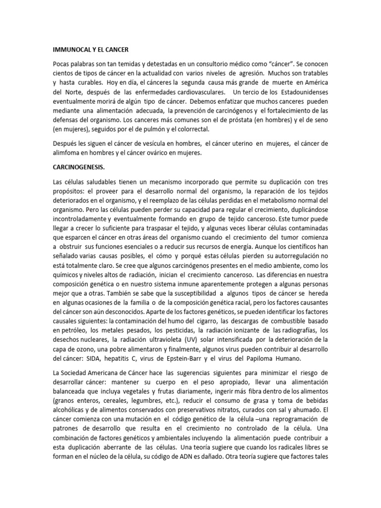 Immunocal y el c ncer pdf c ncer glutati n