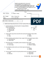 Soal PJOK Kls 4 STS Genap 2024