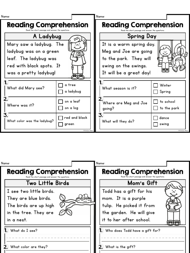 Reading Homework, easier and medium level | PDF