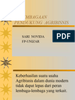 Kelembagaan Pendukung Dalam Agribisnis