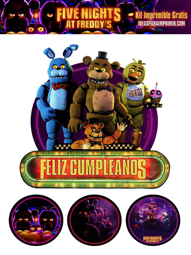 Topper Per Tartaruga FNAF Con Glitter A Doppia Italia - Foto 10