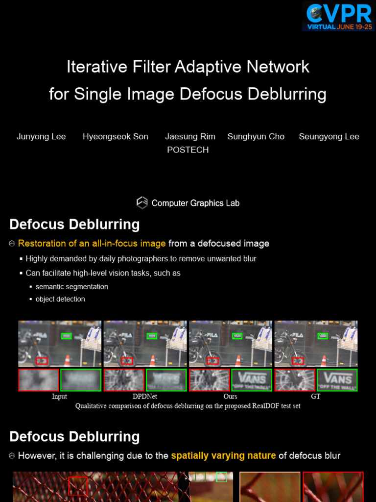 IFAN: Adaptive Defocus Deblurring | PDF | Artificial Intelligence ...