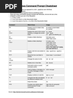 Command Prompt Cheatsheet - Command Prompt Cheatsheet