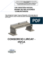 PLAN DE GESTIÓN SOCIAL Y PROGRAMA DE RELACIONES COMUNITARIAS - PUENTE LIRCAY - Rev01