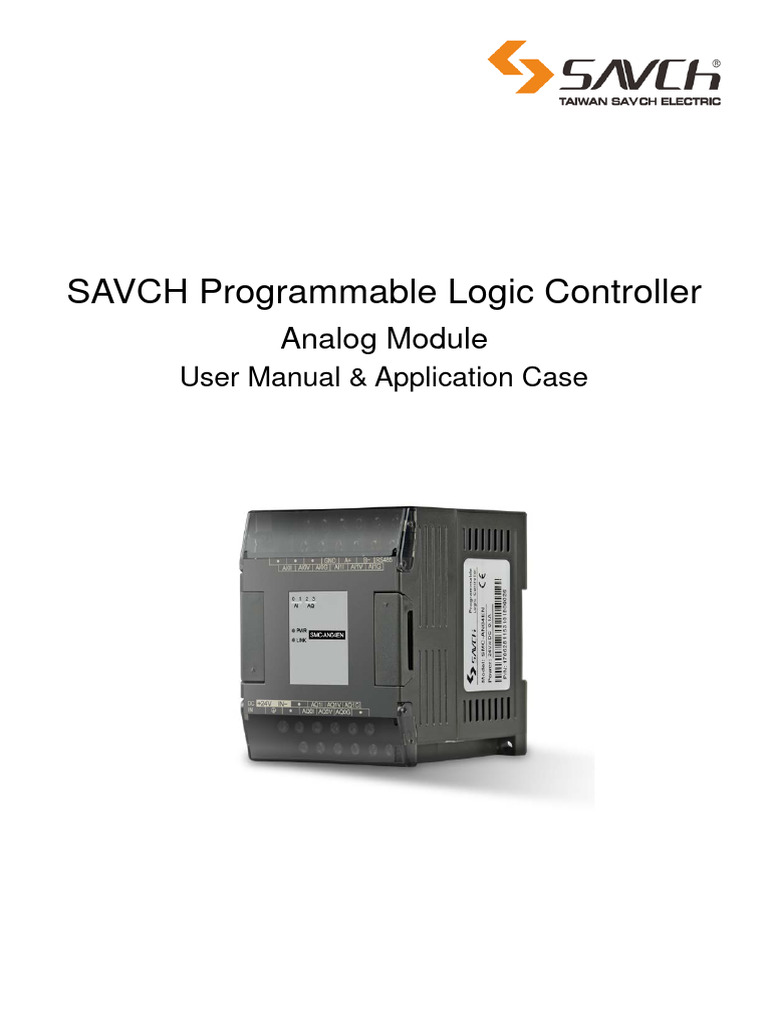 SAVCH PLC Analog Module Manual | PDF