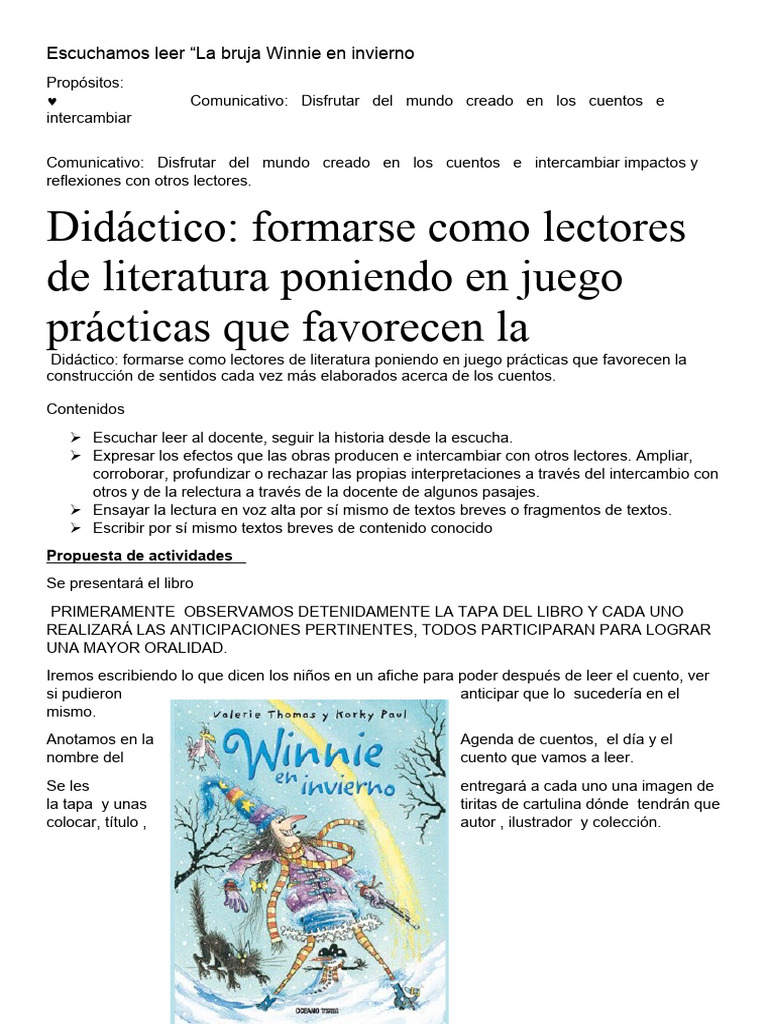 Actividades de Winnie en Invierno | PDF