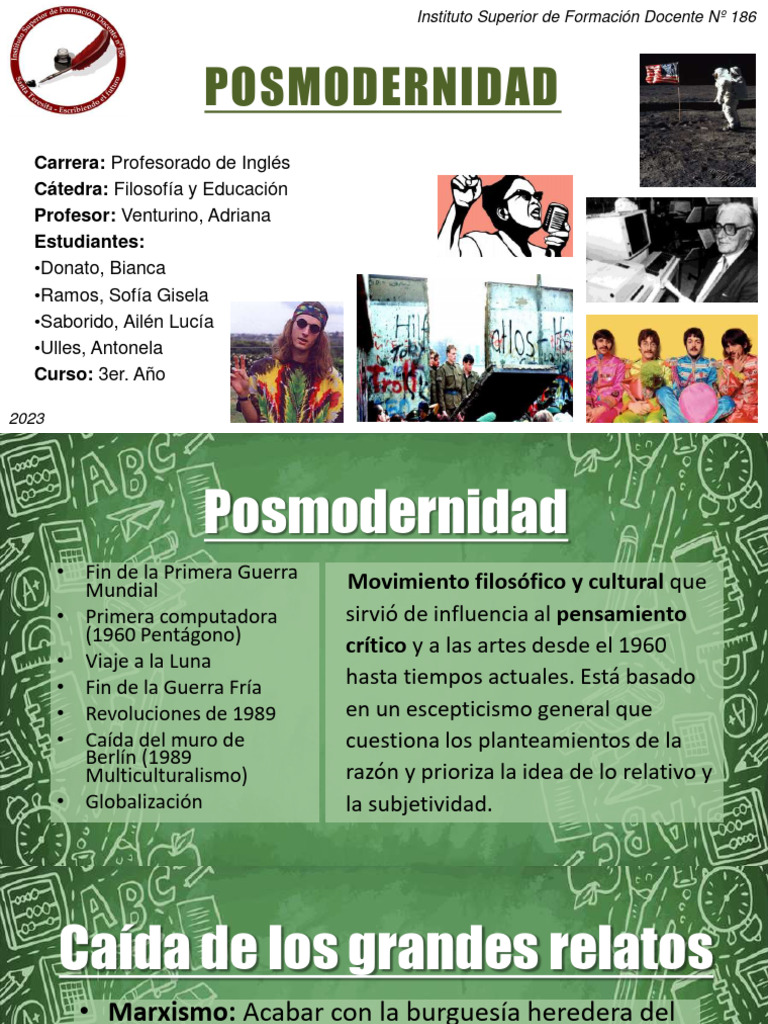 Filosofía y Educación en la Posmodernidad | PDF | Género | Estudios de ...