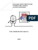 Protocolo para Documento de Identidd para Otras Nacionalidades