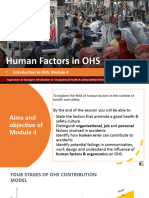 OHS Human Factors Module 4