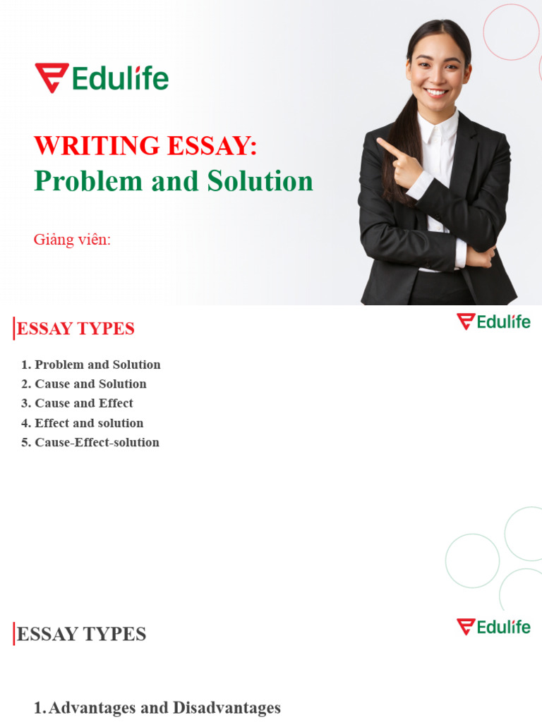 Writing Essay 5 Problem and Solution | PDF