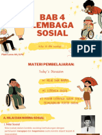 Kelas 10 Bab 4 Lembaga Sosial (Sosiologi)