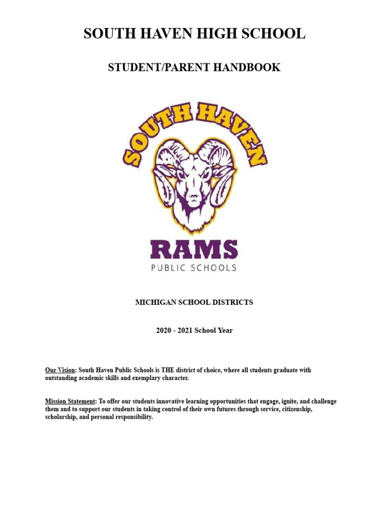 SHHS Student Handbook 2020-2021 | PDF | Hiv/Aids | Infection