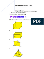 LKPD Bangun Ruang Sisi Datar Pertemuan 1