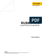 RUSKA Hydrolic Pressure Controller Calibration