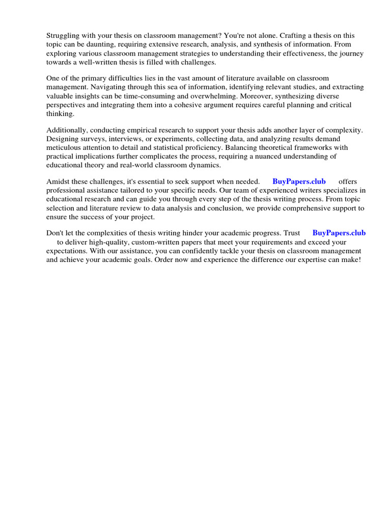 Research Paper Classroom Management PDF Classroom Management Teachers