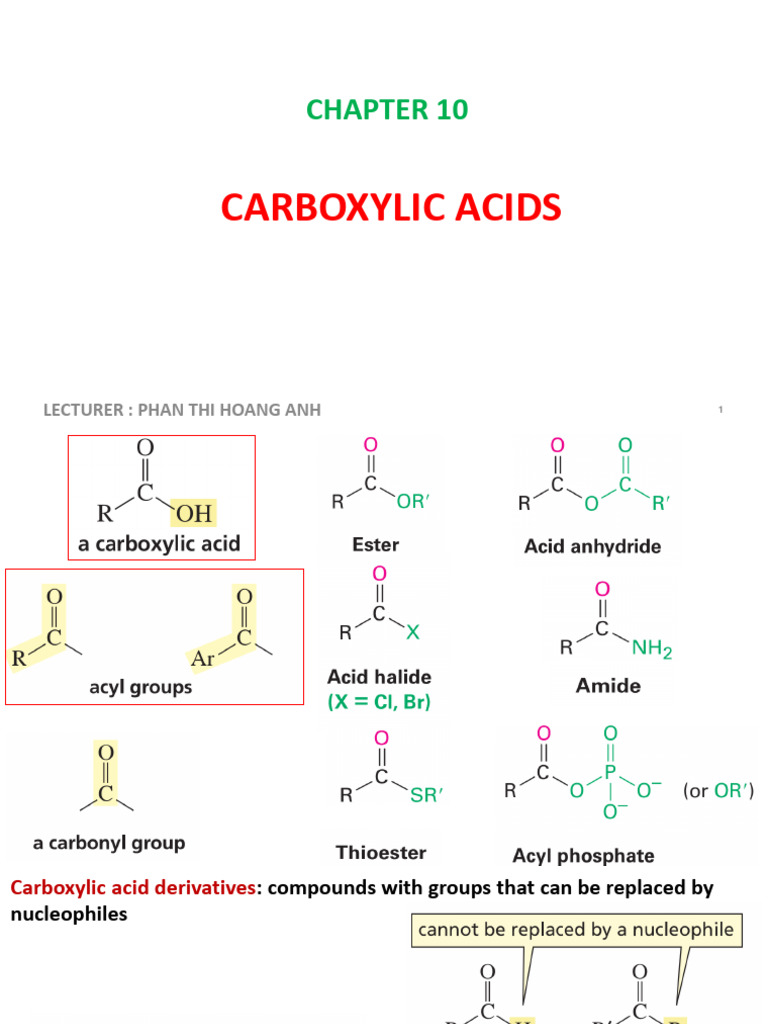 Carboxylic Acids for Chemistry Students | PDF | Ester | Carboxylic Acid