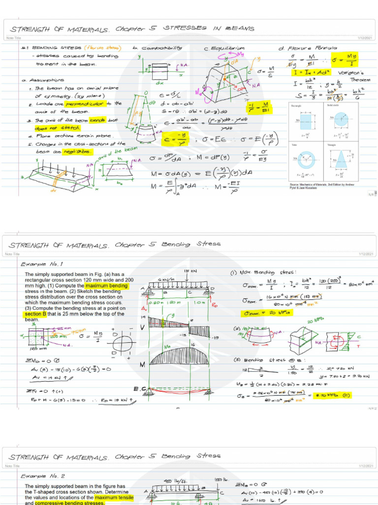 Bending Moment | PDF