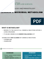 3 - Lec - MicroPara - Microbial Metabolism