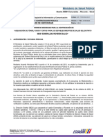 Informe de Necesidad: Ministerio de Salud Pública