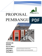 Proposal Pembangunan Masjid Ar-Rahiim 2022