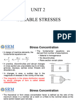 Unit 2 Variable Stresses, Design of Shafts, Keys and Couplings