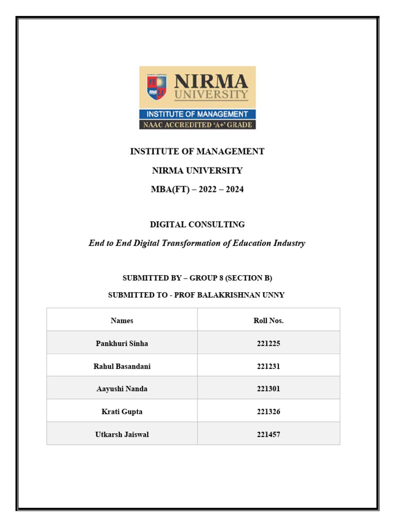 Digital Transformation in Indian Education | PDF | Artificial ...