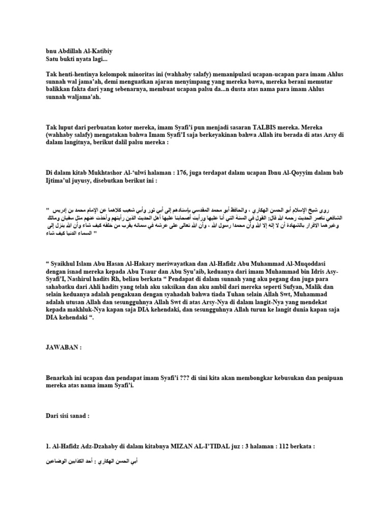 Aqidah ASWAJA MNRT Ibn - Taimiyah | PDF | Kajian Bahasa Asing