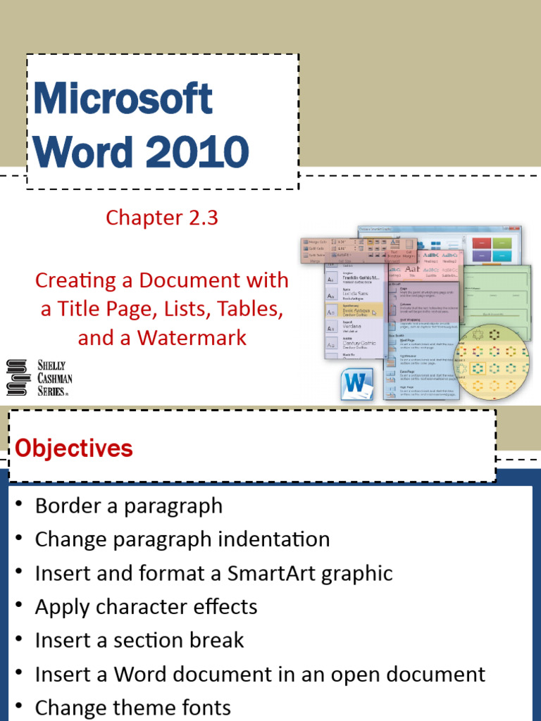 WD c3 Title Page List Tables and Watermark - Chapter 2.3 | PDF