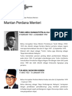 Mantan Perdana Menteri