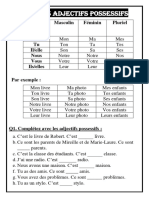 Les Adjectifs Possessifs