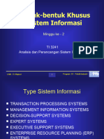 APSI 2 - Bentuk KHusus Sistem Informasi