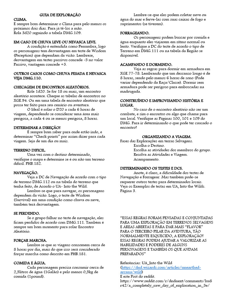 Guia de Exploração D&D | PDF