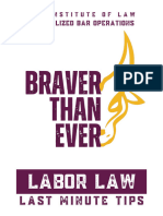 (FEU IL CBO) Labor Law - Last Minute Tips 2023