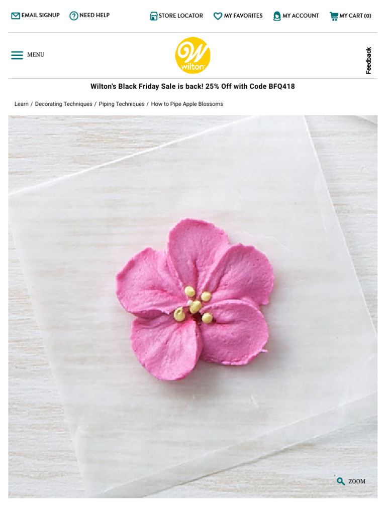 How To Pipe Apple Blossoms Wilton Pdf Petal Flowers