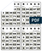 Imprimir Cartelas de Bingo